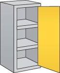 Flammable Storage Cabinet - Single Door - 2 Adjustable Shelves (HAZ-D)