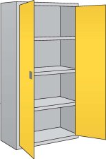 Flammable Storage Cabinet - Full Height - 3 Adjustable Shelves (HAZ-A)